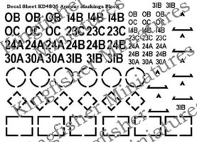 Armour Markings - Black